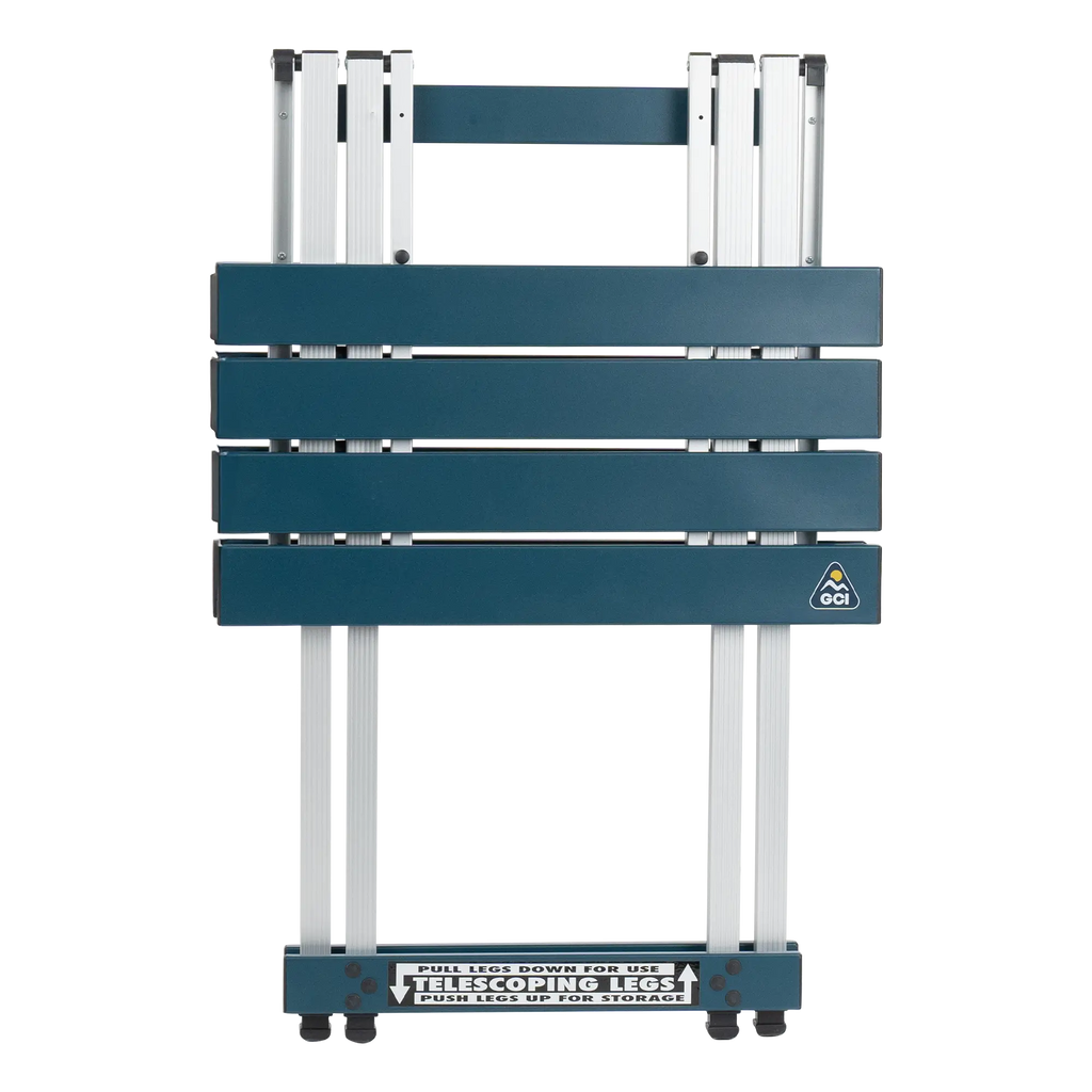 Slim-Fold Compact Camp Table 20 - Choice 513 - Slim-Fold Outdoor Cook Station with Storage Shelves Detail