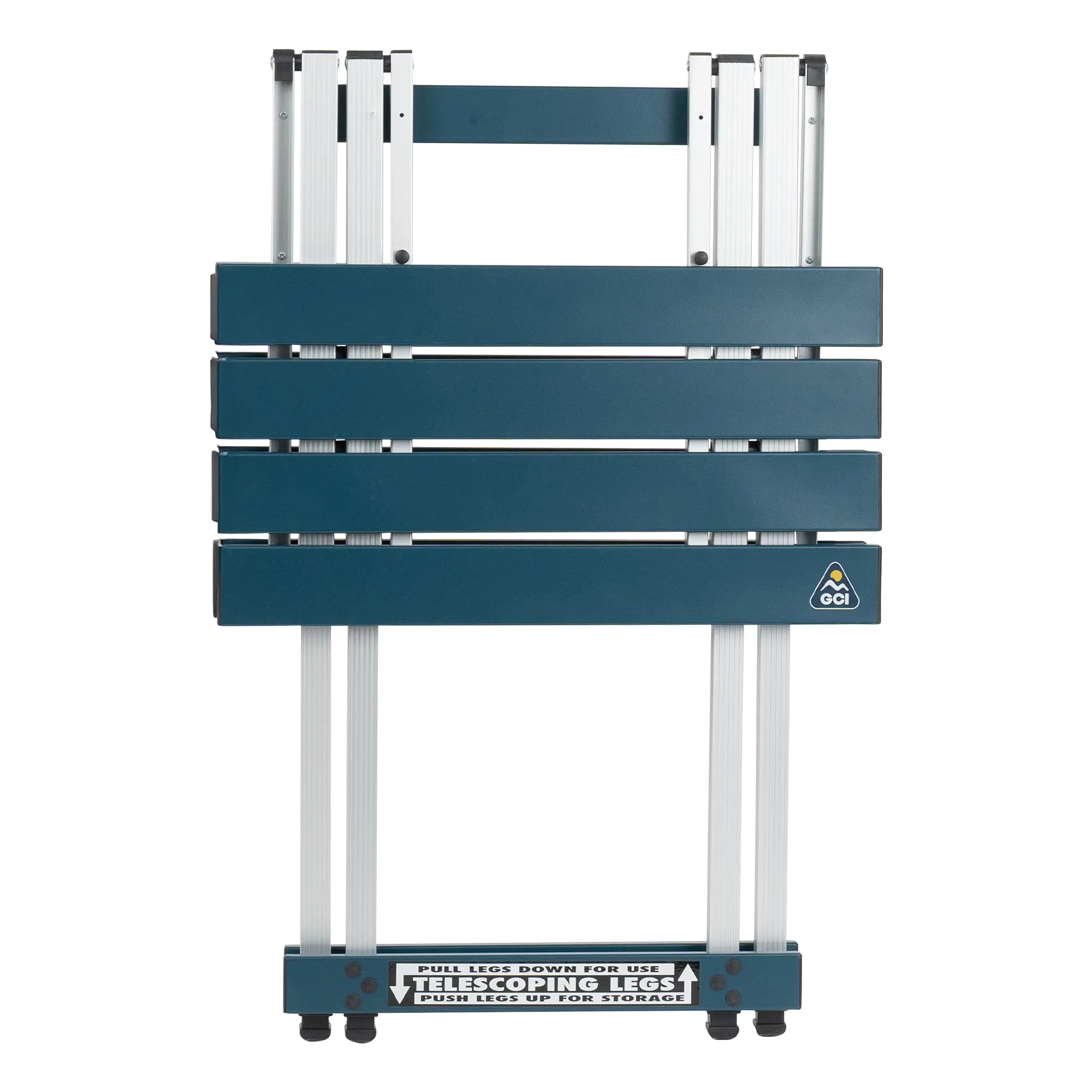 Slim-Fold Compact Camp Table 20 - Choice 513 - Slim-Fold Outdoor Cook Station with Storage Shelves Detail