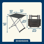 Slim-Fold Compact Camp Table 25 - Choice 214 - Portable Camping Table with Heat-Resistant Countertop Detail