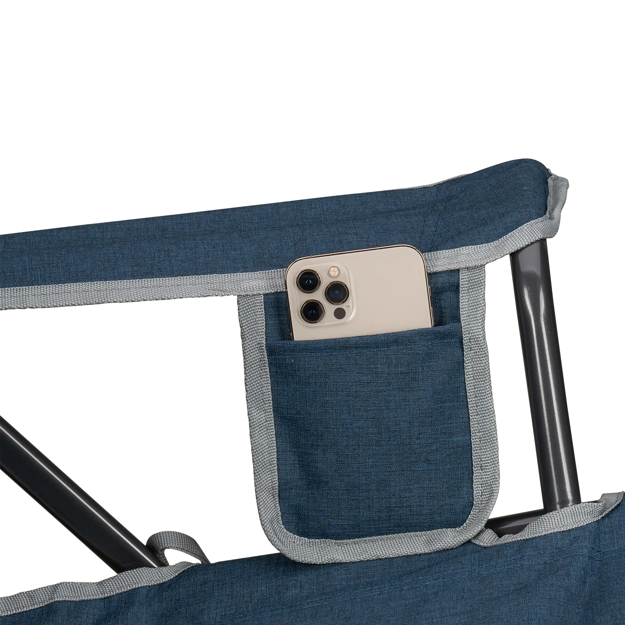 Luxury Camp Kickback Rocker - Choice 345 - Heavy-Duty Kickback Rocker with Beverage Holder Detail