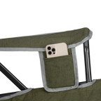 Luxury Camp Kickback Rocker - Choice 345 - Heavy-Duty Kickback Rocker with Beverage Holder Detail