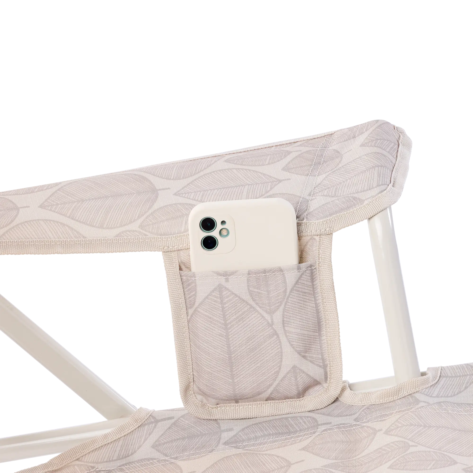 Luxury Camp Kickback Rocker - Choice 345 - Heavy-Duty Kickback Rocker with Beverage Holder Detail
