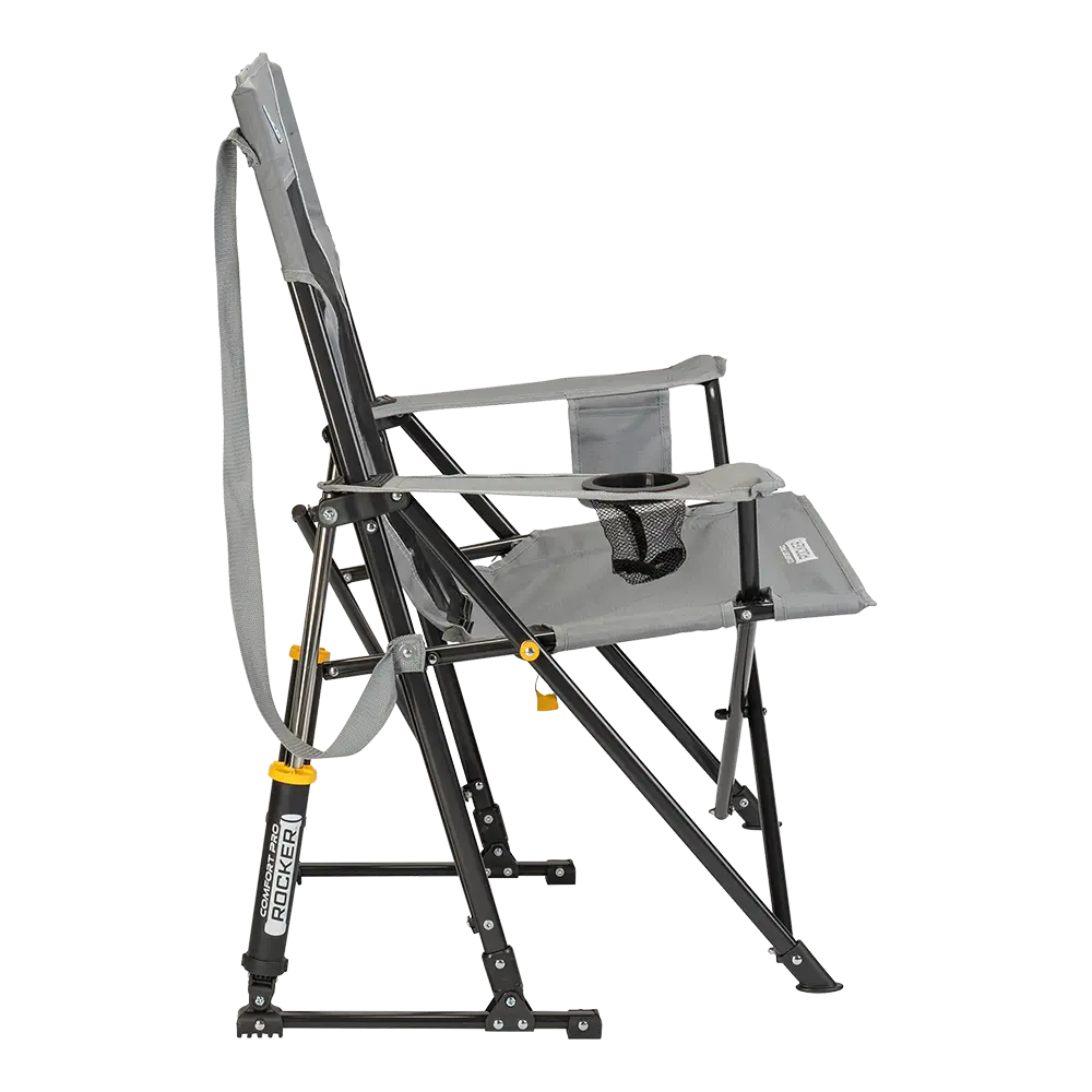 Smooth Motion Comfort Pro Rocker - Choice 375 - Patented Spring-Action Rocking Chair for Camping Detail