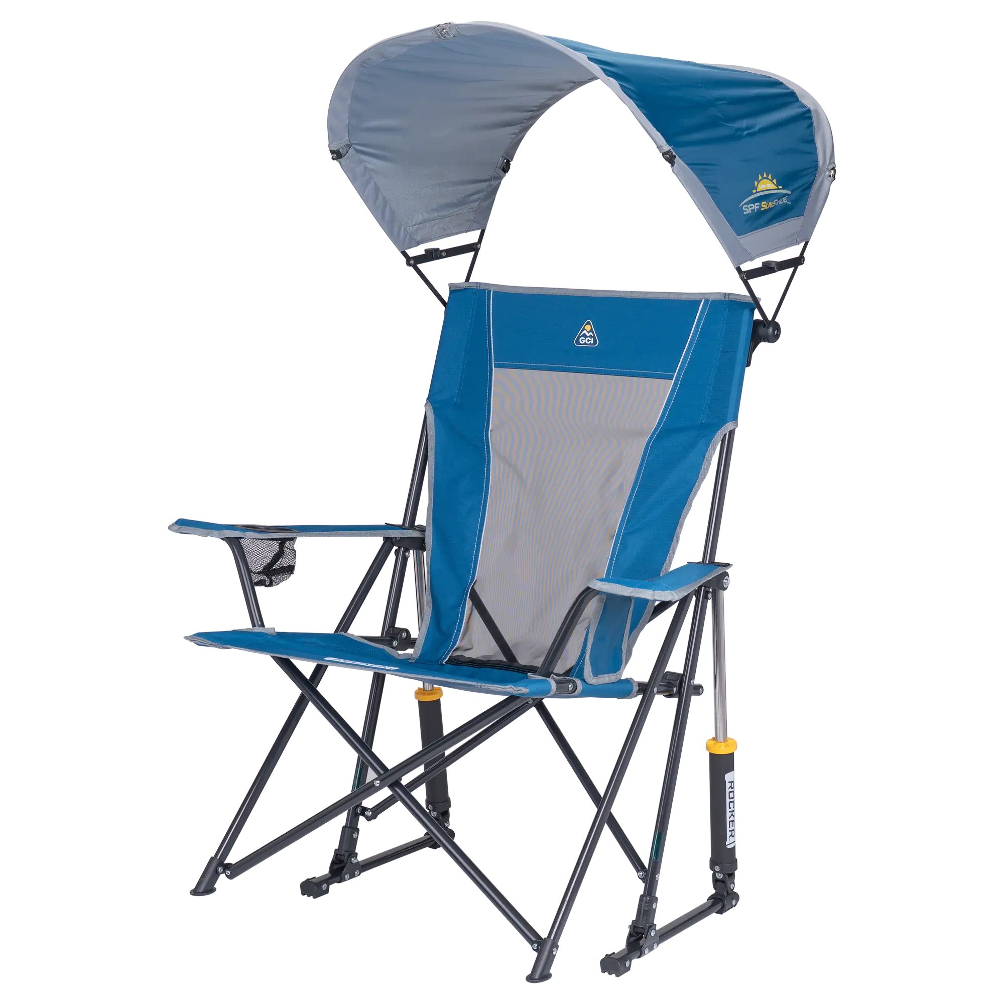 Smooth Motion SunShade Rocker - Choice 550 - RoadTrip Rocker Smooth Motion Camp Chair Detail