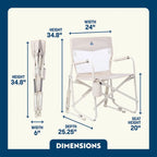 Luxury Camp Freestyle Rocker Elite - Choice 460 - Patented Spring-Action Rocking Chair for Camping Detail