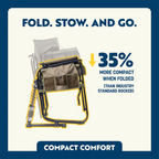 Heavy-Duty Freestyle Adjustable Rocker - Choice 573 - Freestyle Rocker Portable Outdoor Folding Chair Detail