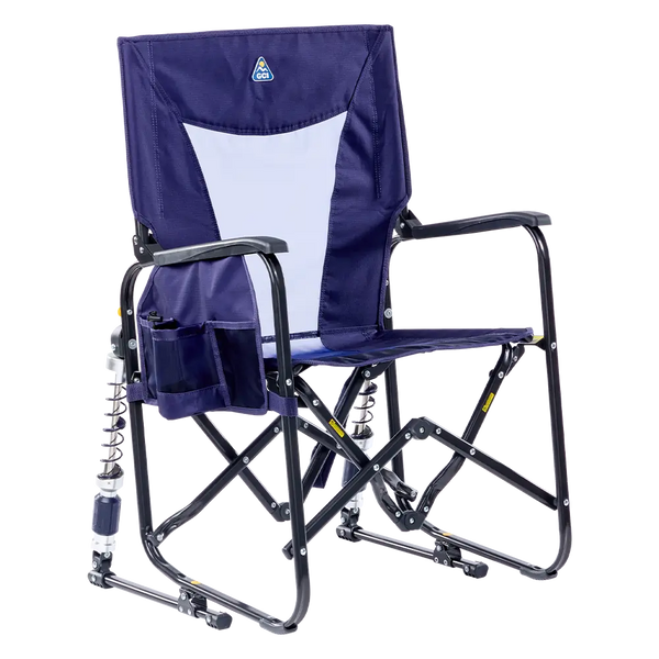 Heavy-Duty Freestyle Adjustable Rocker - Choice 573 - Freestyle Rocker Portable Outdoor Folding Chair - Rich Blue