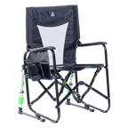 Heavy-Duty Freestyle Adjustable Rocker - Choice 573 - Freestyle Rocker Portable Outdoor Folding Chair - Dark Charcoal