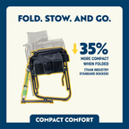 Heavy-Duty Freestyle Adjustable Rocker - Choice 573 - Freestyle Rocker Portable Outdoor Folding Chair Detail