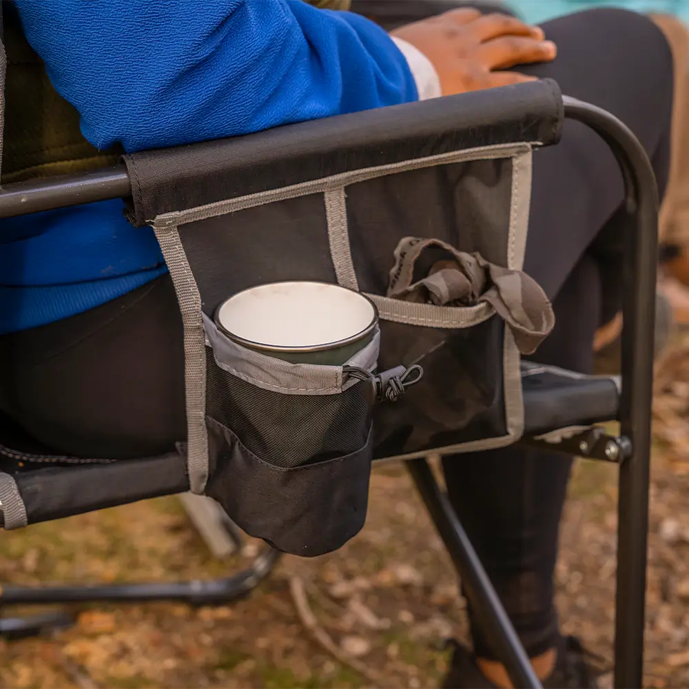 Premium All-Weather Freestyle Rocker XL - Choice 552 - Patented Spring-Action Rocking Chair for Camping Detail