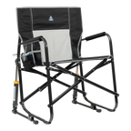 Premium All-Weather Freestyle Rocker XL - Choice 552 - Patented Spring-Action Rocking Chair for Camping - Black