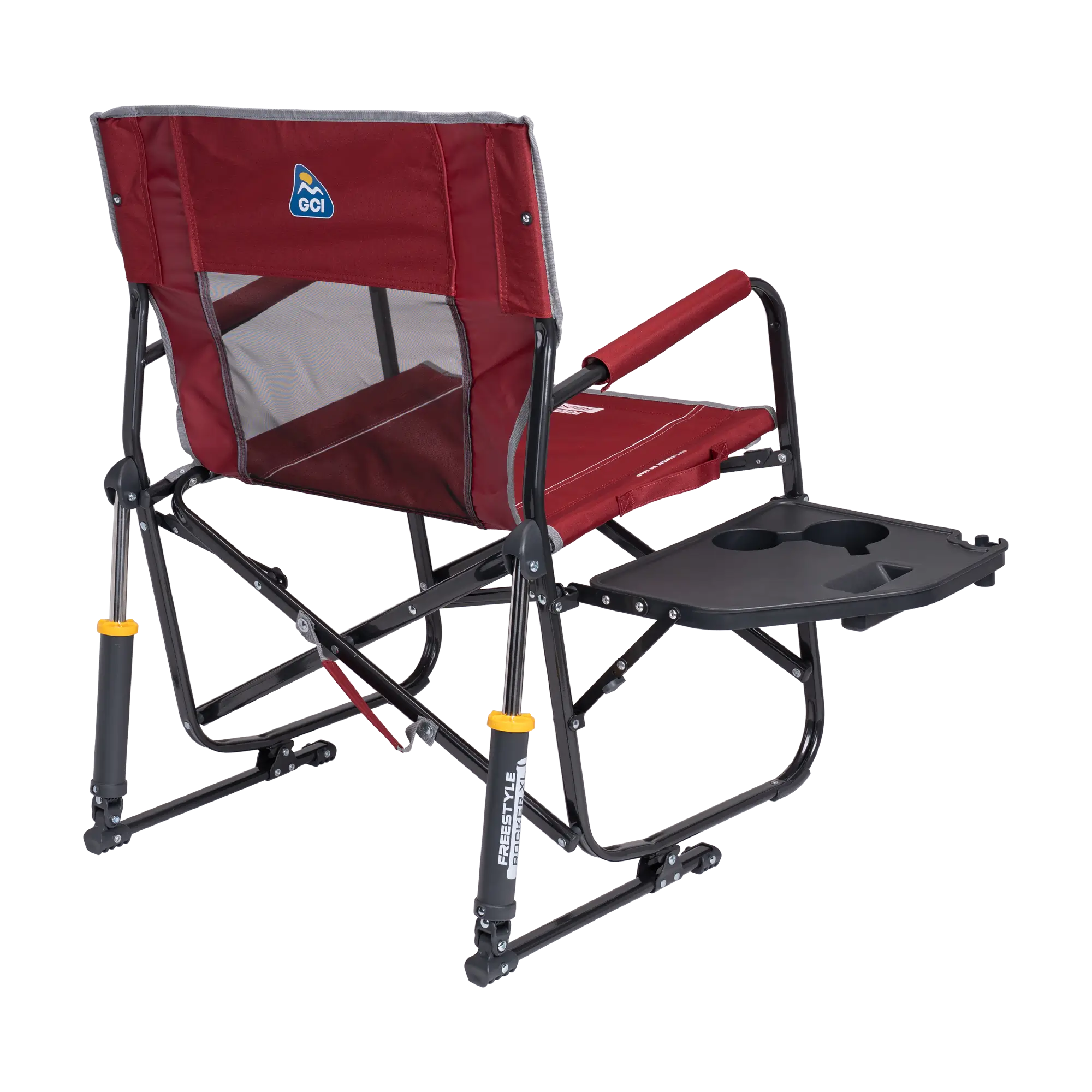 Smooth Motion Freestyle Rocker XL with Side Table - Choice 836 - RoadTrip Rocker Smooth Motion Camp Chair Detail