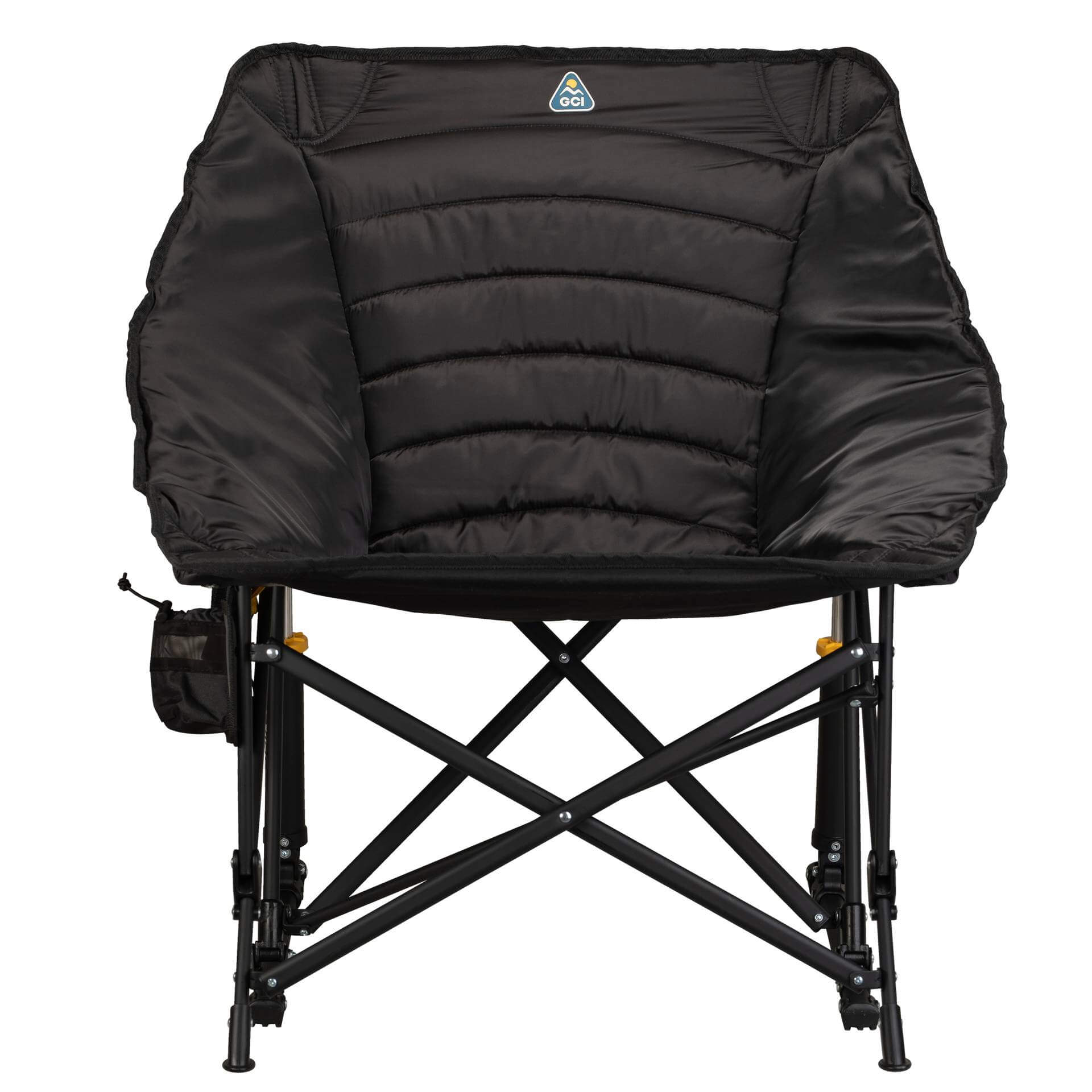 Patented Spring-Action Puff Rocker - Choice 731 - Heavy-Duty Kickback Rocker with Beverage Holder Detail