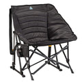 Patented Spring-Action Puff Rocker - Choice 731 - Heavy-Duty Kickback Rocker with Beverage Holder - Black