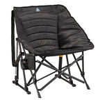 Patented Spring-Action Puff Rocker - Choice 731 - Heavy-Duty Kickback Rocker with Beverage Holder - Black