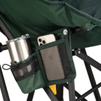 Patented Spring-Action Puff Rocker - Choice 731 - Heavy-Duty Kickback Rocker with Beverage Holder Detail