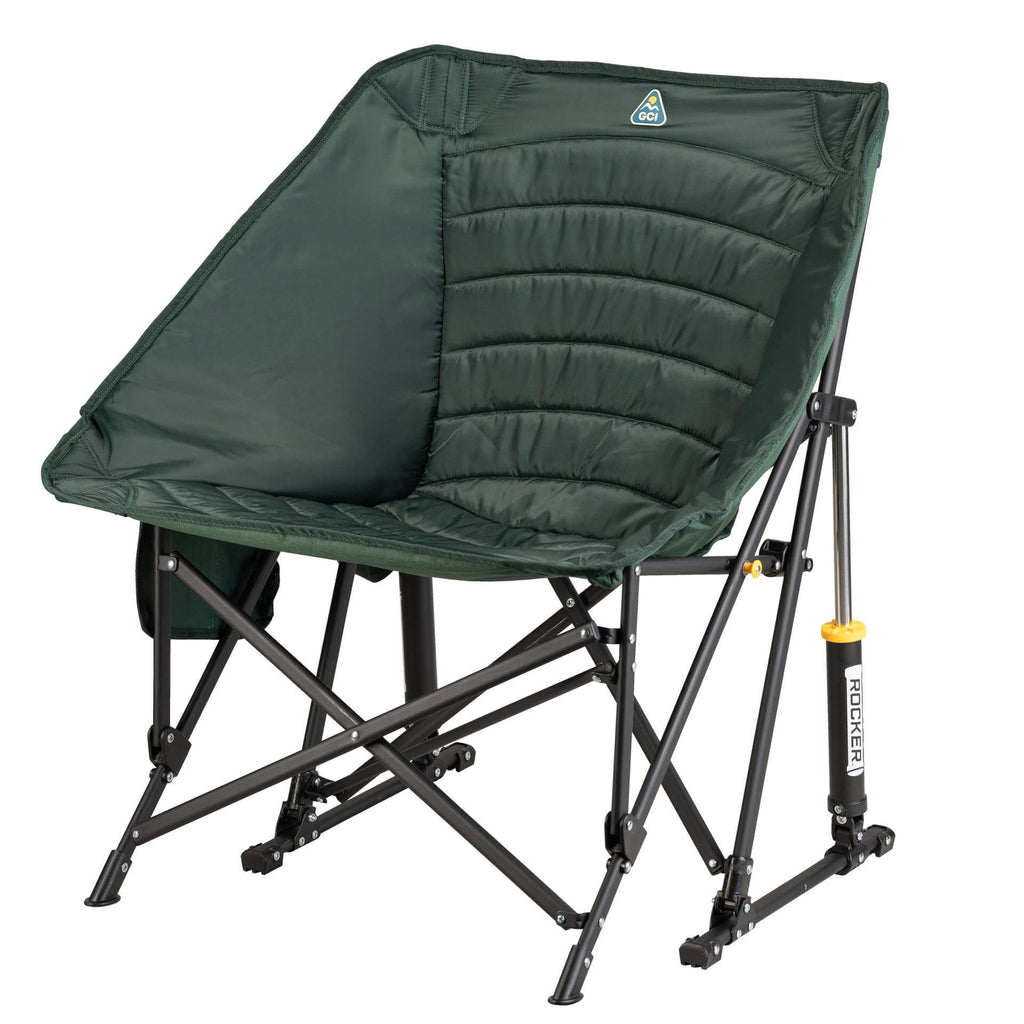 Patented Spring-Action Puff Rocker - Choice 731 - Heavy-Duty Kickback Rocker with Beverage Holder Detail