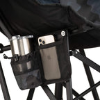 Patented Spring-Action Puff Rocker - Choice 731 - Heavy-Duty Kickback Rocker with Beverage Holder Detail
