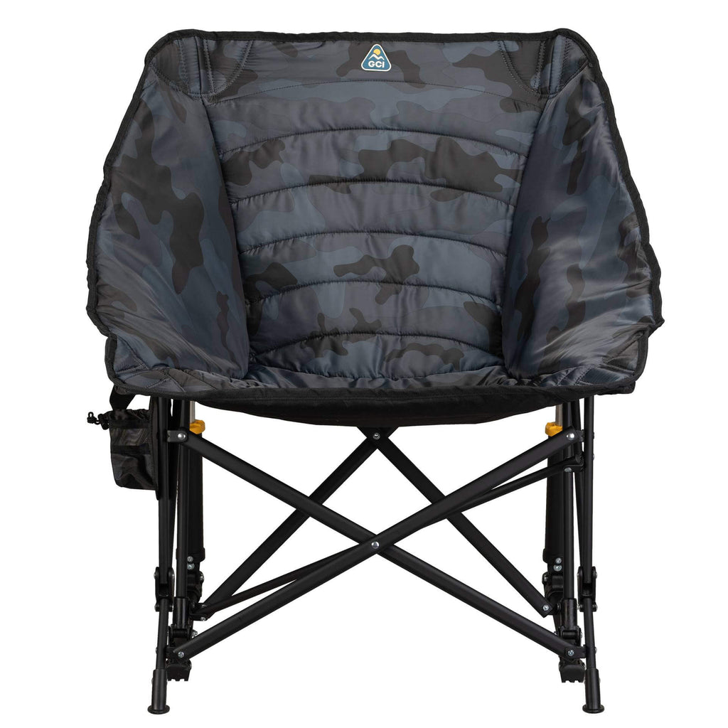 Patented Spring-Action Puff Rocker - Choice 731 - Heavy-Duty Kickback Rocker with Beverage Holder Detail