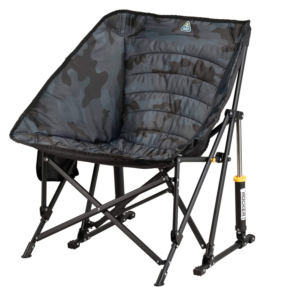 Patented Spring-Action Puff Rocker - Choice 731 - Heavy-Duty Kickback Rocker with Beverage Holder Detail