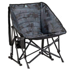 Patented Spring-Action Puff Rocker - Choice 731 - Heavy-Duty Kickback Rocker with Beverage Holder - Stealth Camo