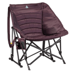 Patented Spring-Action Puff Rocker - Choice 731 - Heavy-Duty Kickback Rocker with Beverage Holder - Amethyst