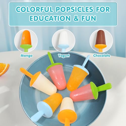 Smart Home Miaowoof Silicone Popsicles Molds for Toddlers, 6-Cavity Kit