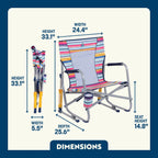 Luxury Camp Beach Rocker - Choice 712 - RoadTrip Rocker Smooth Motion Camp Chair Detail