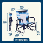 Luxury Camp Beach Rocker - Choice 712 - RoadTrip Rocker Smooth Motion Camp Chair Detail