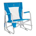 Luxury Camp Beach Rocker - Choice 712 - RoadTrip Rocker Smooth Motion Camp Chair - Saybrook Blue