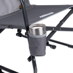 Patented Spring-Action FirePit Rocker - Choice 737 - Heavy-Duty Kickback Rocker with Beverage Holder Detail
