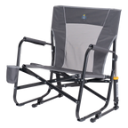 Patented Spring-Action FirePit Rocker - Choice 737 - Heavy-Duty Kickback Rocker with Beverage Holder Detail