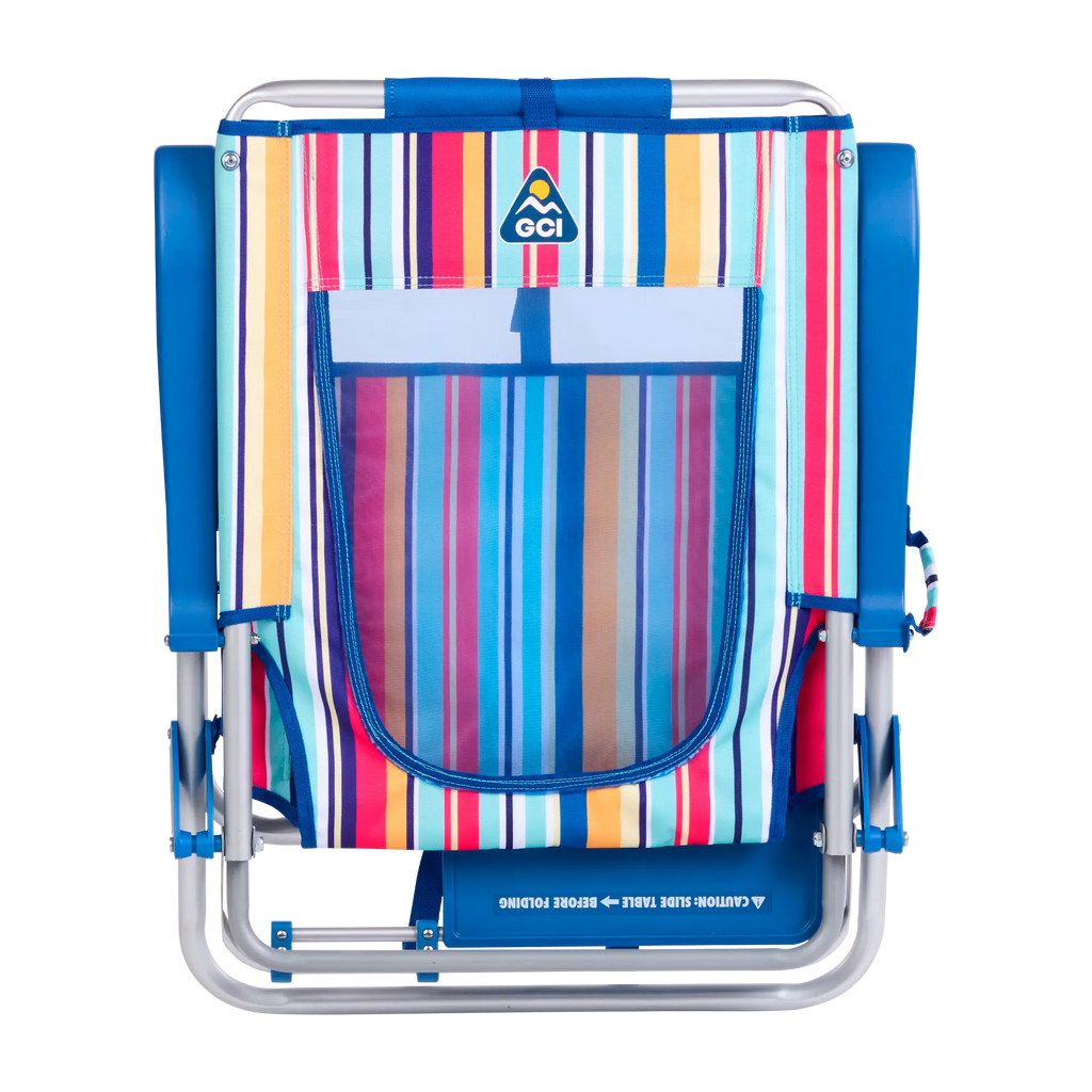 Rust-Resistant Aluminum Big Surf with Slide Table - Choice 334 - Portable Heavy-Duty Low Boy Chair for Ocean Side Detail