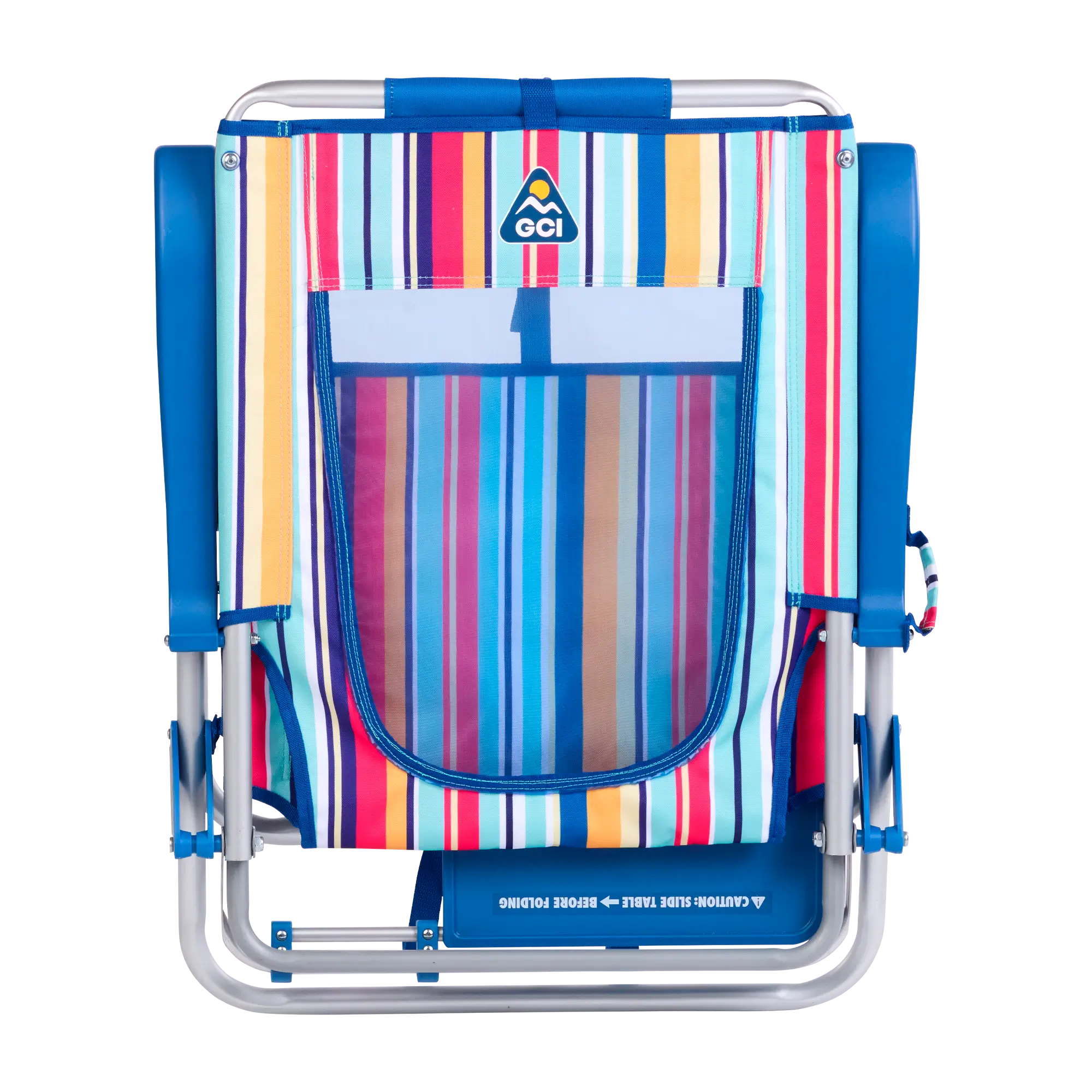 Rust-Resistant Aluminum Big Surf with Slide Table - Choice 334 - Portable Heavy-Duty Low Boy Chair for Ocean Side Detail