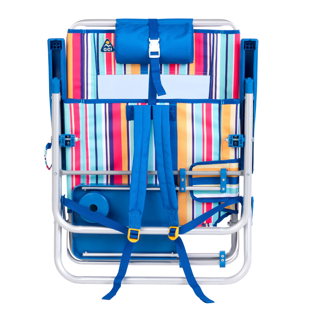Rust-Resistant Aluminum Big Surf with Slide Table - Choice 334 - Portable Heavy-Duty Low Boy Chair for Ocean Side Detail