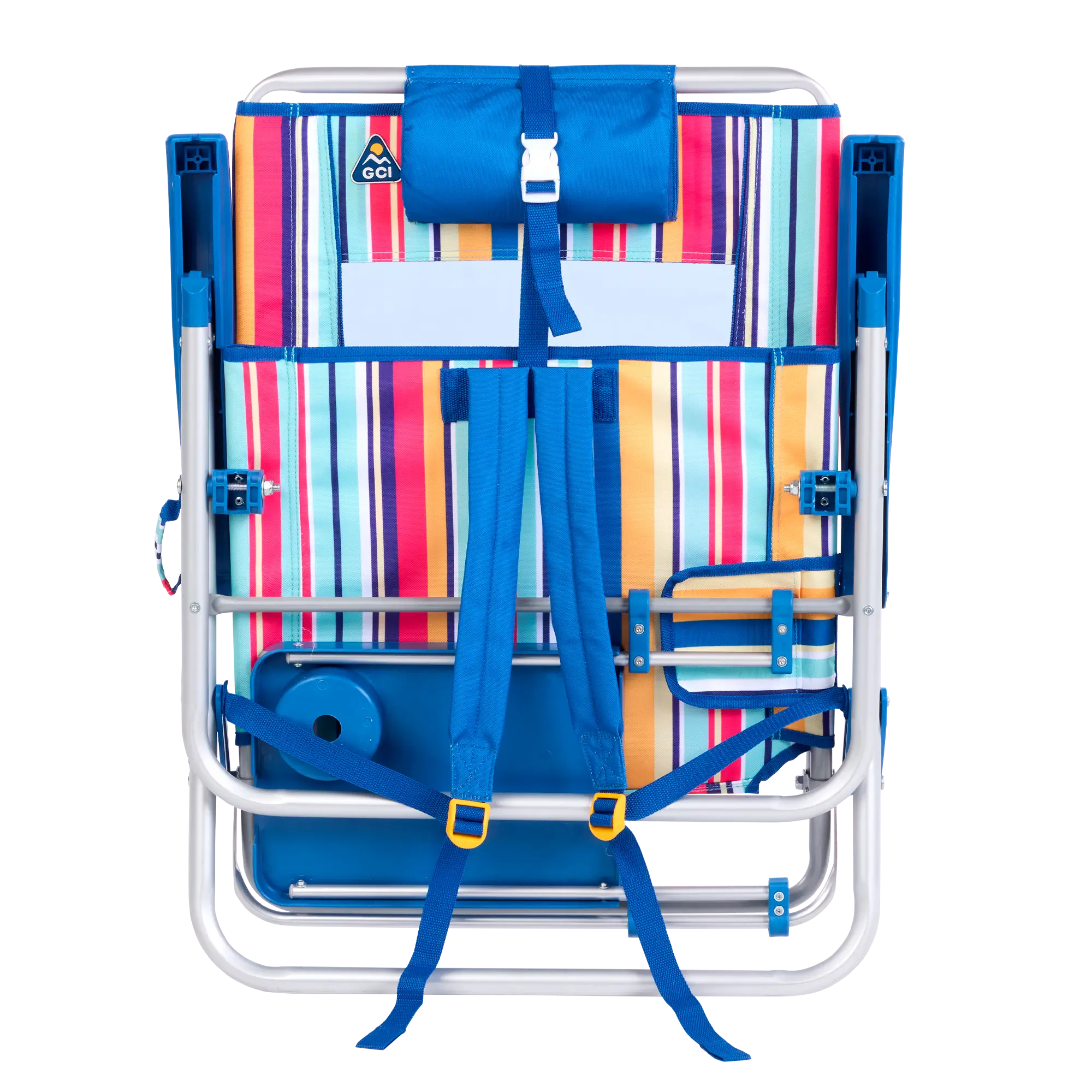 Rust-Resistant Aluminum Big Surf with Slide Table - Choice 334 - Portable Heavy-Duty Low Boy Chair for Ocean Side Detail