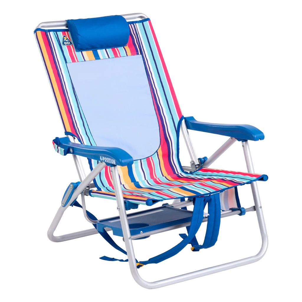 Rust-Resistant Aluminum Big Surf with Slide Table - Choice 334 - Portable Heavy-Duty Low Boy Chair for Ocean Side Detail