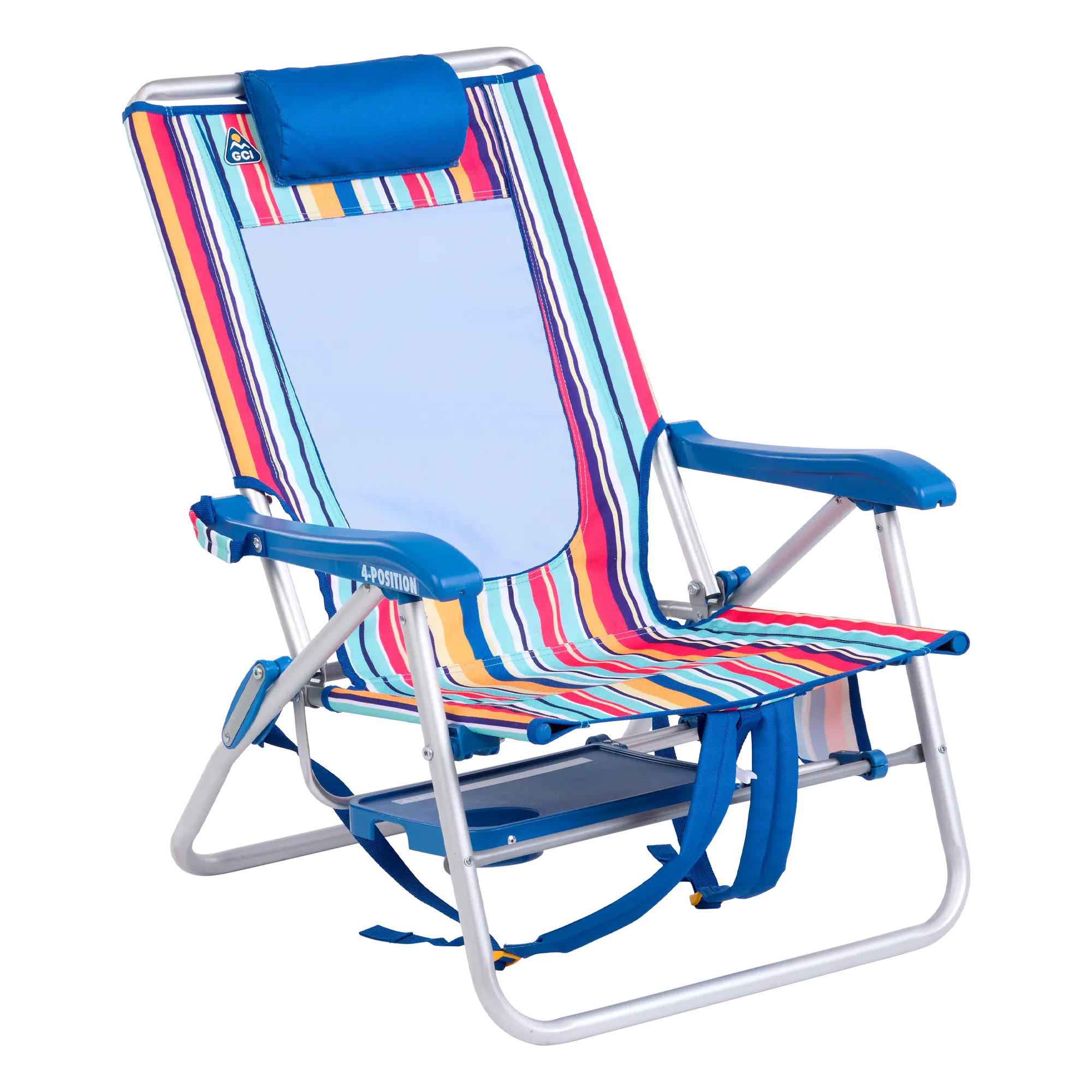 Rust-Resistant Aluminum Big Surf with Slide Table - Choice 334 - Portable Heavy-Duty Low Boy Chair for Ocean Side Detail