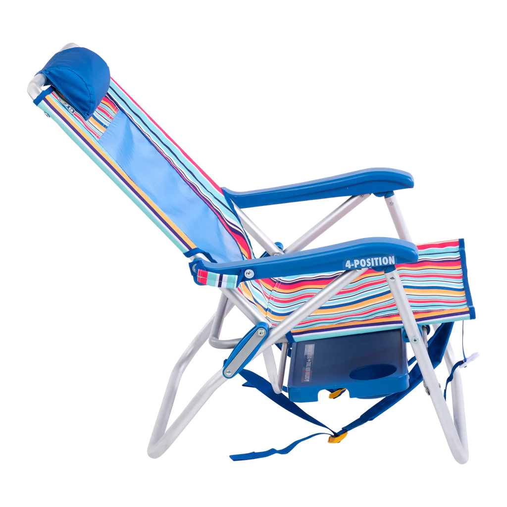 Rust-Resistant Aluminum Big Surf with Slide Table - Choice 334 - Portable Heavy-Duty Low Boy Chair for Ocean Side Detail