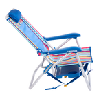 Rust-Resistant Aluminum Big Surf with Slide Table - Choice 334 - Portable Heavy-Duty Low Boy Chair for Ocean Side Detail