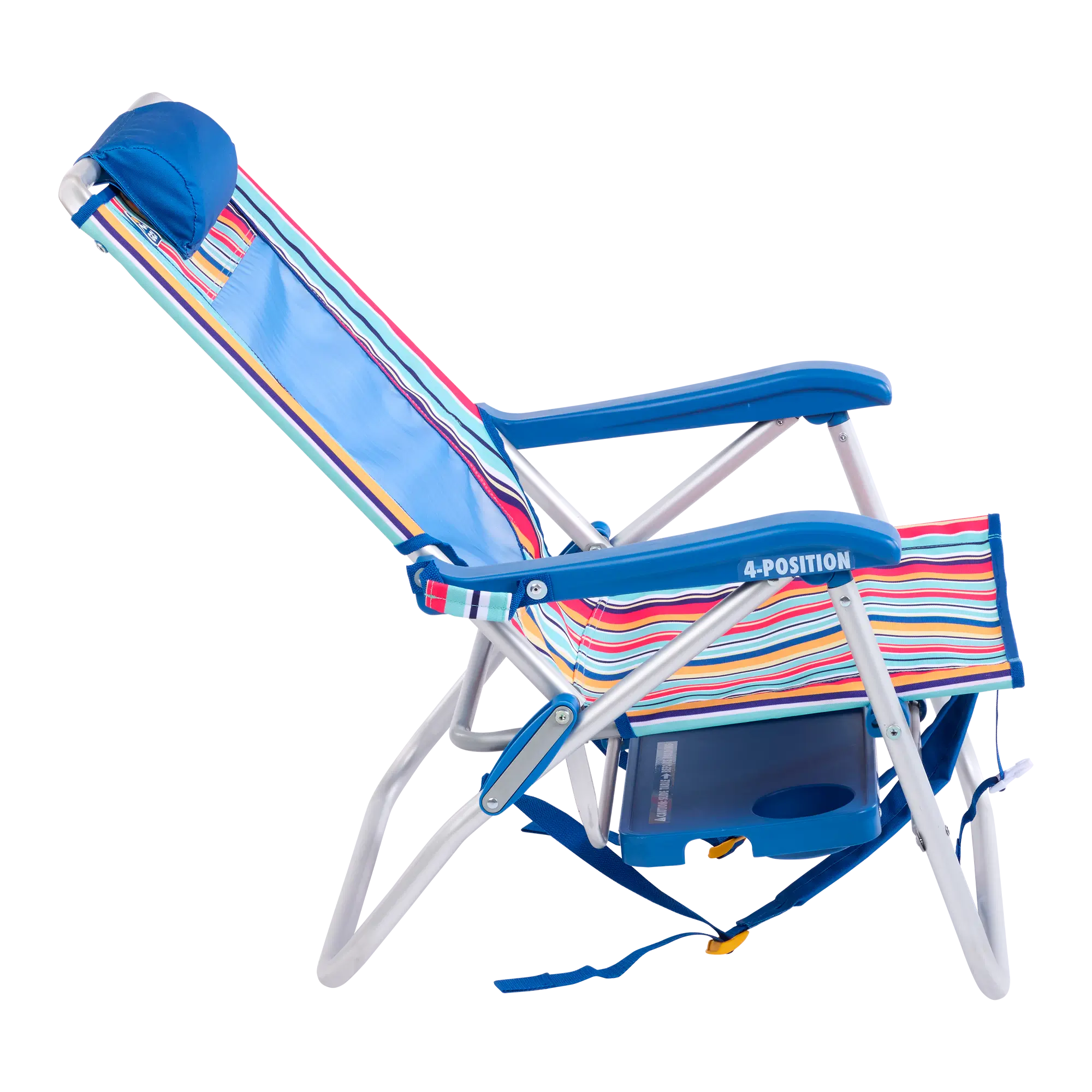 Rust-Resistant Aluminum Big Surf with Slide Table - Choice 334 - Portable Heavy-Duty Low Boy Chair for Ocean Side Detail