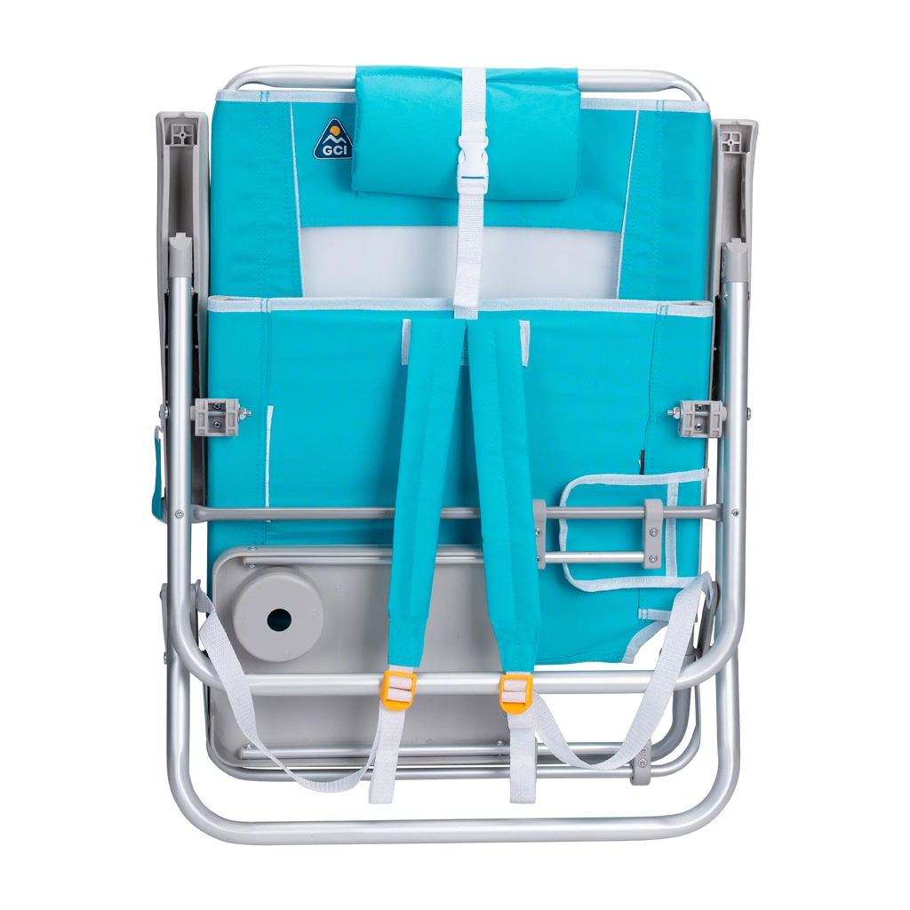 Rust-Resistant Aluminum Big Surf with Slide Table - Choice 334 - Portable Heavy-Duty Low Boy Chair for Ocean Side Detail