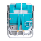 Rust-Resistant Aluminum Big Surf with Slide Table - Choice 334 - Portable Heavy-Duty Low Boy Chair for Ocean Side Detail