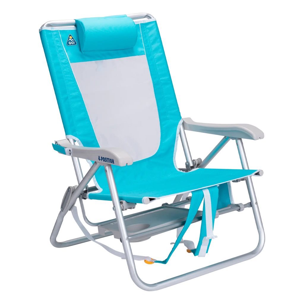 Rust-Resistant Aluminum Big Surf with Slide Table - Choice 334 - Portable Heavy-Duty Low Boy Chair for Ocean Side Detail
