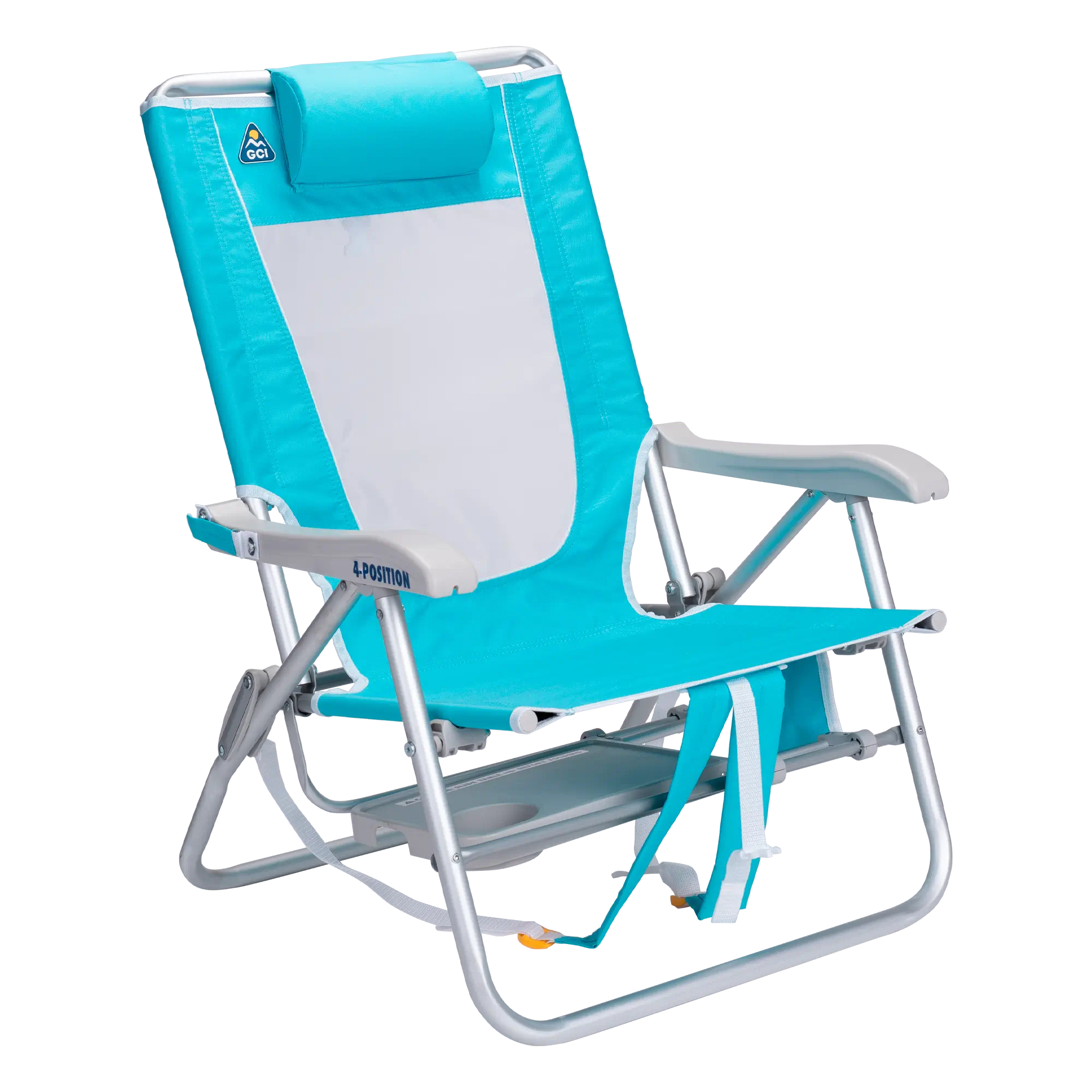 Rust-Resistant Aluminum Big Surf with Slide Table - Choice 334 - Portable Heavy-Duty Low Boy Chair for Ocean Side Detail