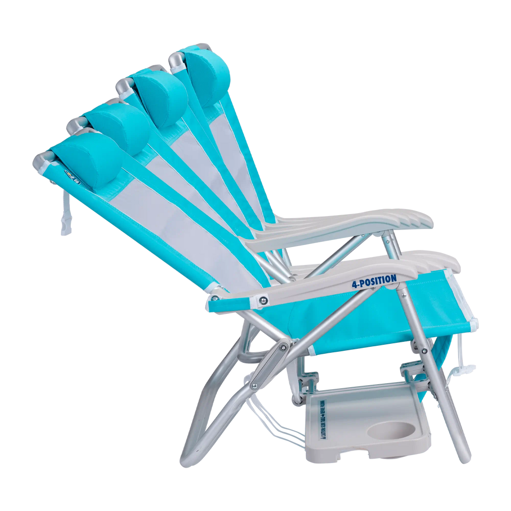 Rust-Resistant Aluminum Big Surf with Slide Table - Choice 334 - Portable Heavy-Duty Low Boy Chair for Ocean Side Detail