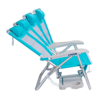 Rust-Resistant Aluminum Big Surf with Slide Table - Choice 334 - Portable Heavy-Duty Low Boy Chair for Ocean Side Detail