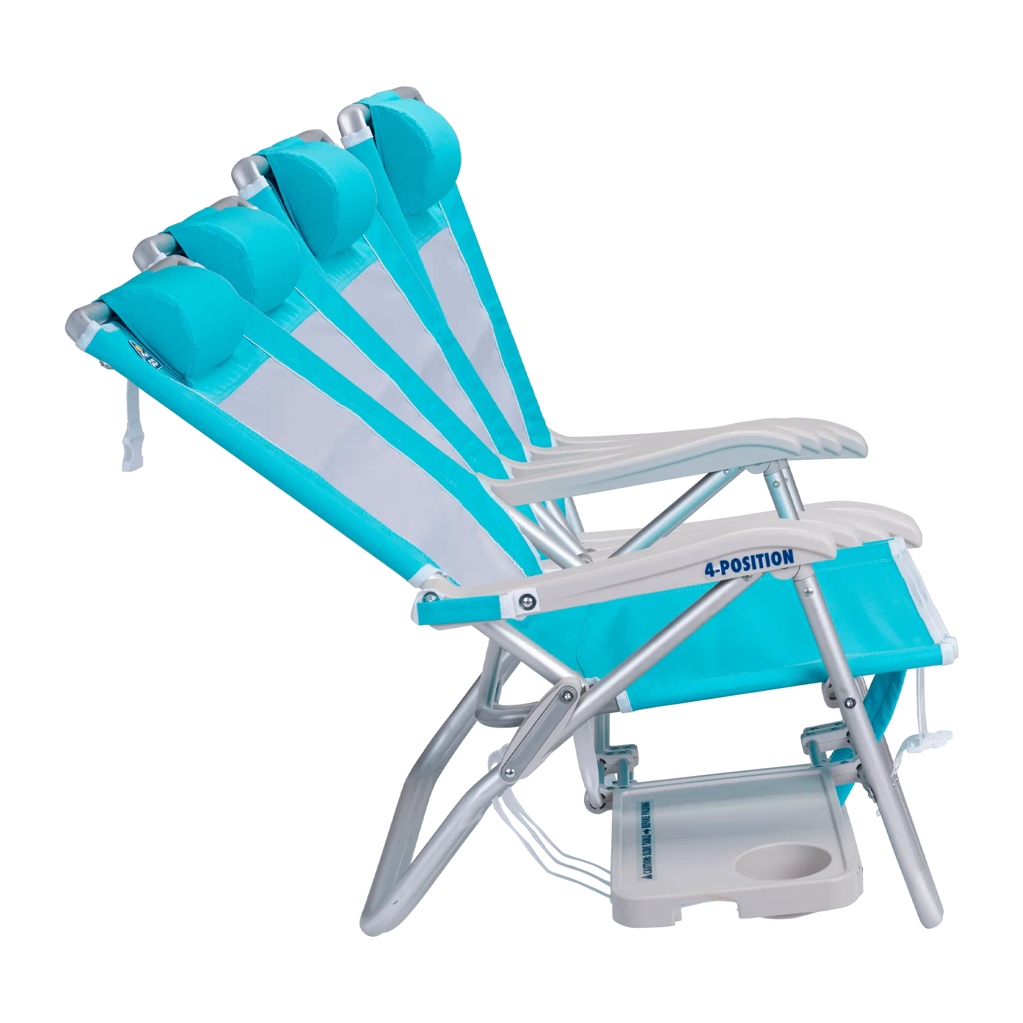Rust-Resistant Aluminum Big Surf with Slide Table - Choice 334 - Portable Heavy-Duty Low Boy Chair for Ocean Side Detail
