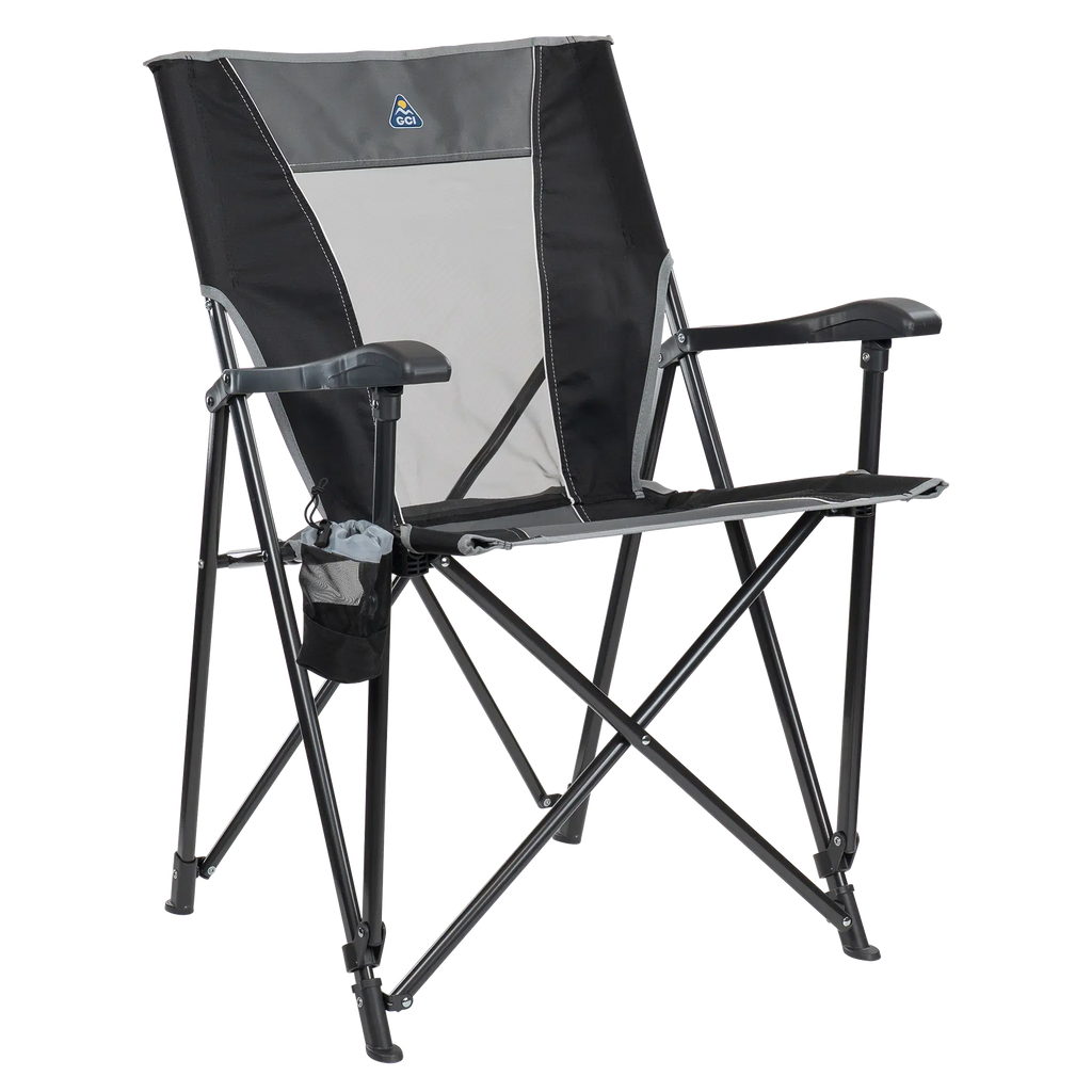 Micro-Folding Eazy Chair - Choice 976 - Space-Saving Micro-Folding Chair for Backpacking - Black