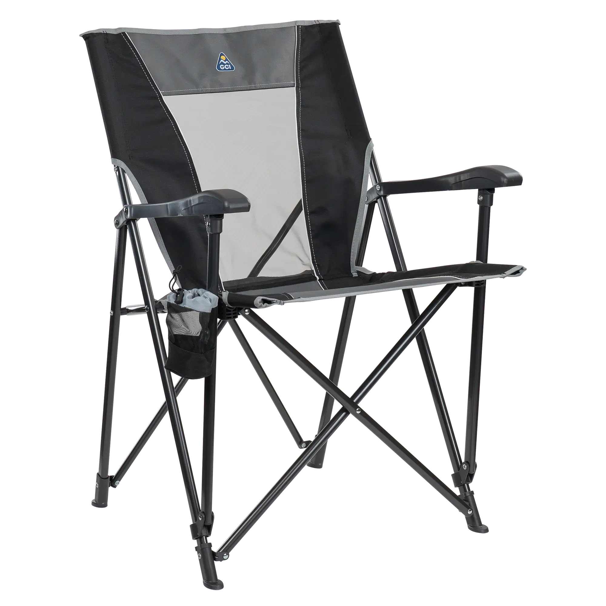 Micro-Folding Eazy Chair - Choice 976 - Space-Saving Micro-Folding Chair for Backpacking - Black